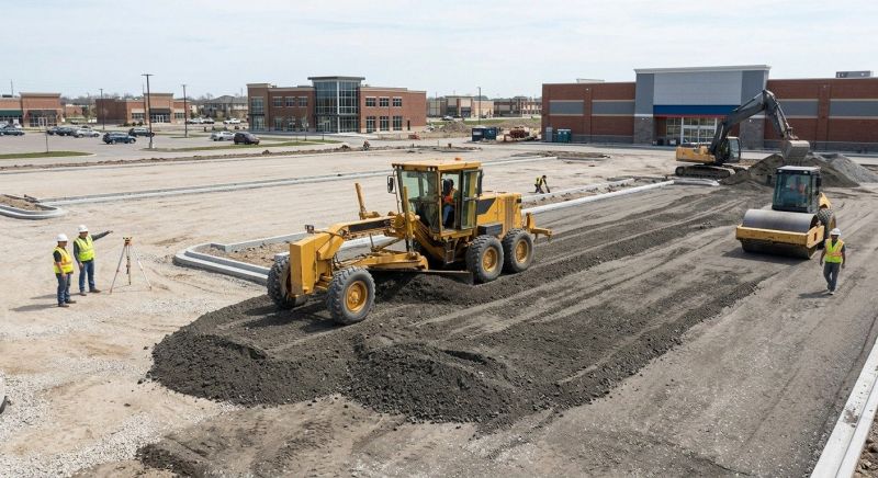 Parking Lot Excavation in Cleveland, TN